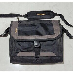 Targus Mini 10.2" Tablet Messenger Black Gray Bag Case 11.7"H x 8.5"W x 2.5"D